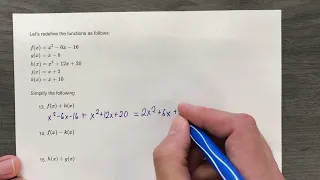 Function Operations Part 3