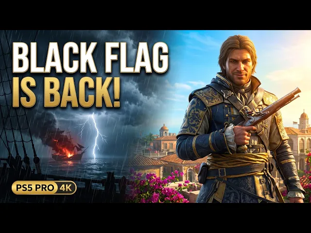 Assassin's Creed Black Flag Resynced - FULL Opening Gameplay (PS5 Pro 4K 60FPS) + GIVEAWAY