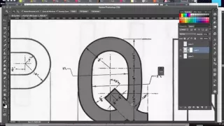 Redrawing WWII 1942 Army Regulation AR 850-5 Font Q using Adobe Photoshop Illustrator