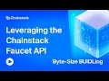 Leveraging the Chainstack Faucet API in 4 minutes