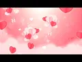 4K Valentines Day Hearts day Animated Background Loop