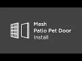 Hakuna Pets Mesh Patio Pet Door Installation Guide