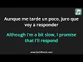 Bad Bunny - WHERE SHE GOES Lyrics English Translation - Spanish and English Dual Lyrics