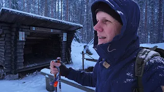 Out on Skis on the Frozen Bog - WW2 Warplane Crash Site - Overnight Camping in Finland