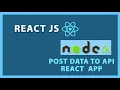 Posting Form Data to the Server API React - Express