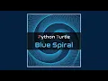 Python Turtle - Blue Spiral
