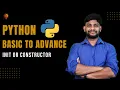 Init or Constructor Python Beginner to Advance Python Tutorial