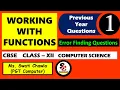 Error Finding Questions MOST IMPORTANT CBSE Class 12 Computer Science