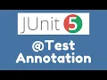 JUnit 5 - Test Annotation