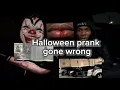 Chasing people in a Halloween custom gone wrong got a busted lip