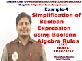 Simplification of Boolean Expression using Boolean Algebra Rules Important Question 4 STLD