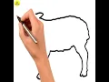How to draw a sheep sheep drawing drawing