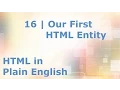HTML5 Tutorial for Beginners 16 HTML Entities - Adding a Blank Space