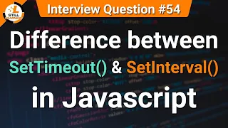 setTimeout and setInterval in JavaScript JavaScript Tutorials in Hindi Interview Question