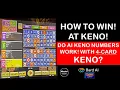 4 Card Keno 2024 Strategy