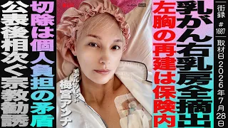 【前編】梅宮アンナ/乳がん右乳房全摘出/左胸の再建は保険内 切除は個人負担の矛盾/公表後相次ぐ宗教勧誘