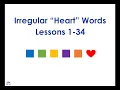 UFLI Irregular Heart Words Lessons 1-34