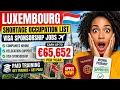 Luxembourg Visa Sponsorship Jobs 2026 Shortage Jobs E65K Salaries Paid Training
