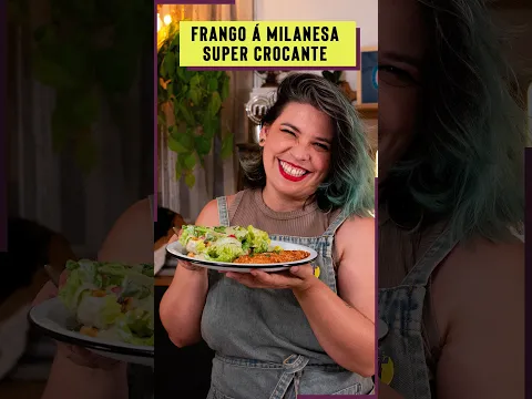 FRANGO A MILANESA SEQUINHO! #receitas #cozinheiroaprendiz