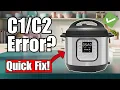 Instant Pot Duo Shows Error Code C1 C2 Fix It Fast