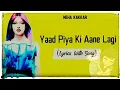 Download Lagu Yaad Piya Ki Aane Lagi ft.Divya Kumar Khosla.al song