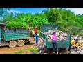 Download Lagu Use Truck to Transport Tons of Rocks \u0026 Building Materials  for The Construction of The STONE HOUSE