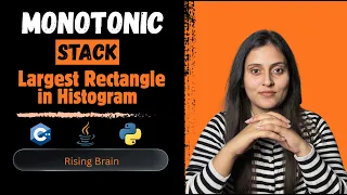 Largest Rectangle in Histogram Stack Pattern Explained Brute Force to O n Java Python C
