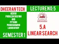 GE8161 PSPP LAB Manojkumar Lectures PYTHON LAB linear search program