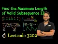 Find the Maximum Length of Valid Subsequence II Leetcode 3202