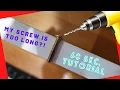 60 Second Tutorial - How to Install Drawer Pulls when your screw is too short