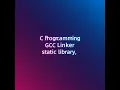 Static library and linking with gcc L option in C program