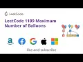 LeetCode 1189 Maximum Number of Balloons