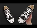 Star Lacing Shoes Tutorial - How To Star Lace Converse EASY