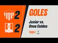 Junior vs Once Caldas goals BetPlay League 2026-1 Quarter-finals - second leg