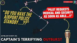 Captain goes Crazy Passengers Restrain him After Complete Breakdown on JetBlue Flight
