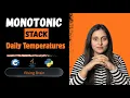 Daily Temperatures Monotonic Stack Explained Python C Java Brute Force to Optimized O n