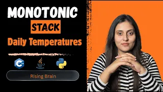 Daily Temperatures Monotonic Stack Explained Python C Java Brute Force to Optimized O n