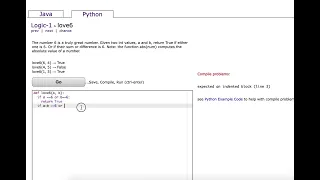 Python CodingBat Logic-1 love6