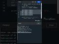 All arithmetic operations in C program