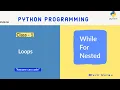 Python Loops While Loop for Loop Nested Loops Techmaima
