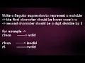 write a regular expression to validate identifier example - 2