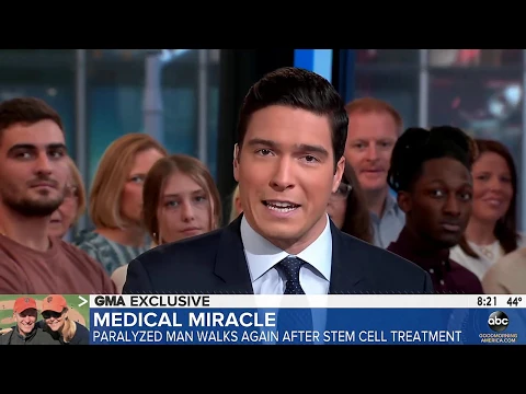 Download MP3 Paralyzed Man Walks Again After Stem Cell Treatment(11.27.2019)(#GMA 720p)