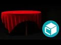 How to create a tablecloth in Maya in a minute