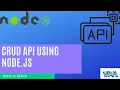CRUD API Node js