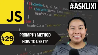 Chapter 29 Javascript Tutorial - Prompt Method what is it and how you can use it