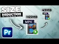 How To REDUCE FILE SIZE In Premiere Pro