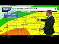 Iowa weather Thunderstorms with severe potential by this evening