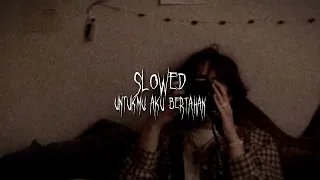 untukmu aku bertahan slowed reverb underwater tik tok version 