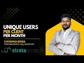 Unique Users Per Client Per Month StrataScratch SQL Question Solution