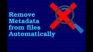 How To Remove EXIF and Metadata Automatically exiftools SystemD inotify